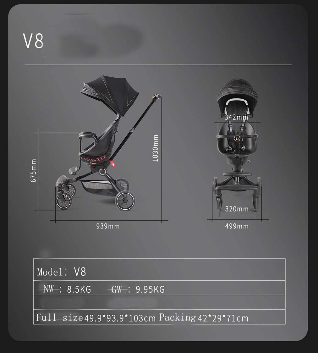 HIGH RIDER TREND - Cooler Summer Special Style Stroller - Brown