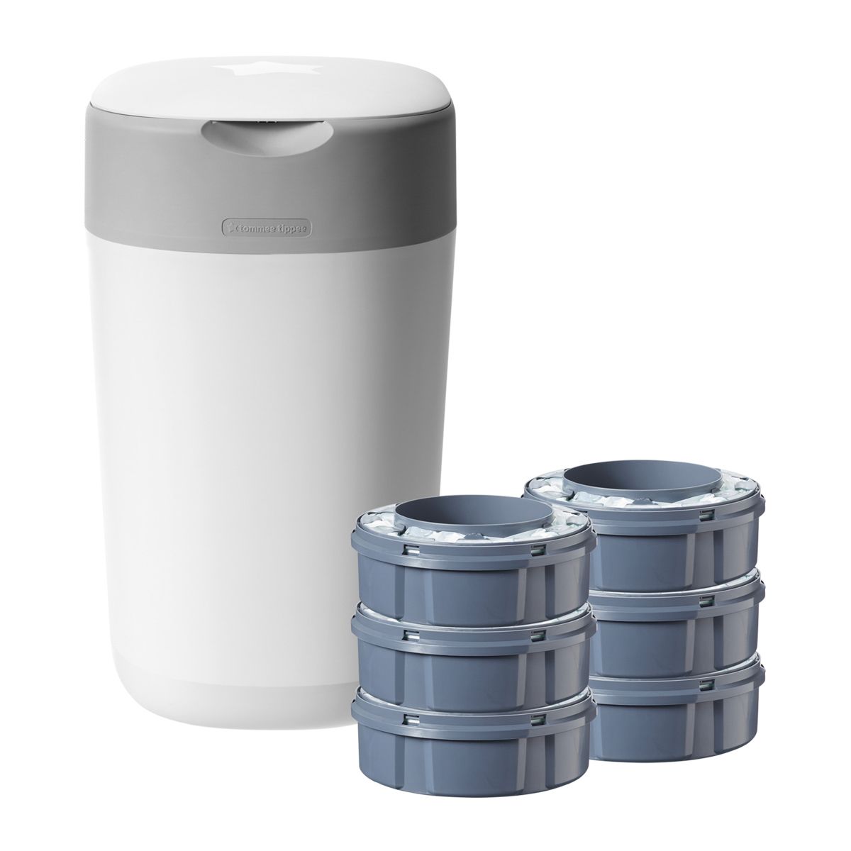 Tommee Tippee - Sangenic Twist & Click Starter Kit - Cotton White