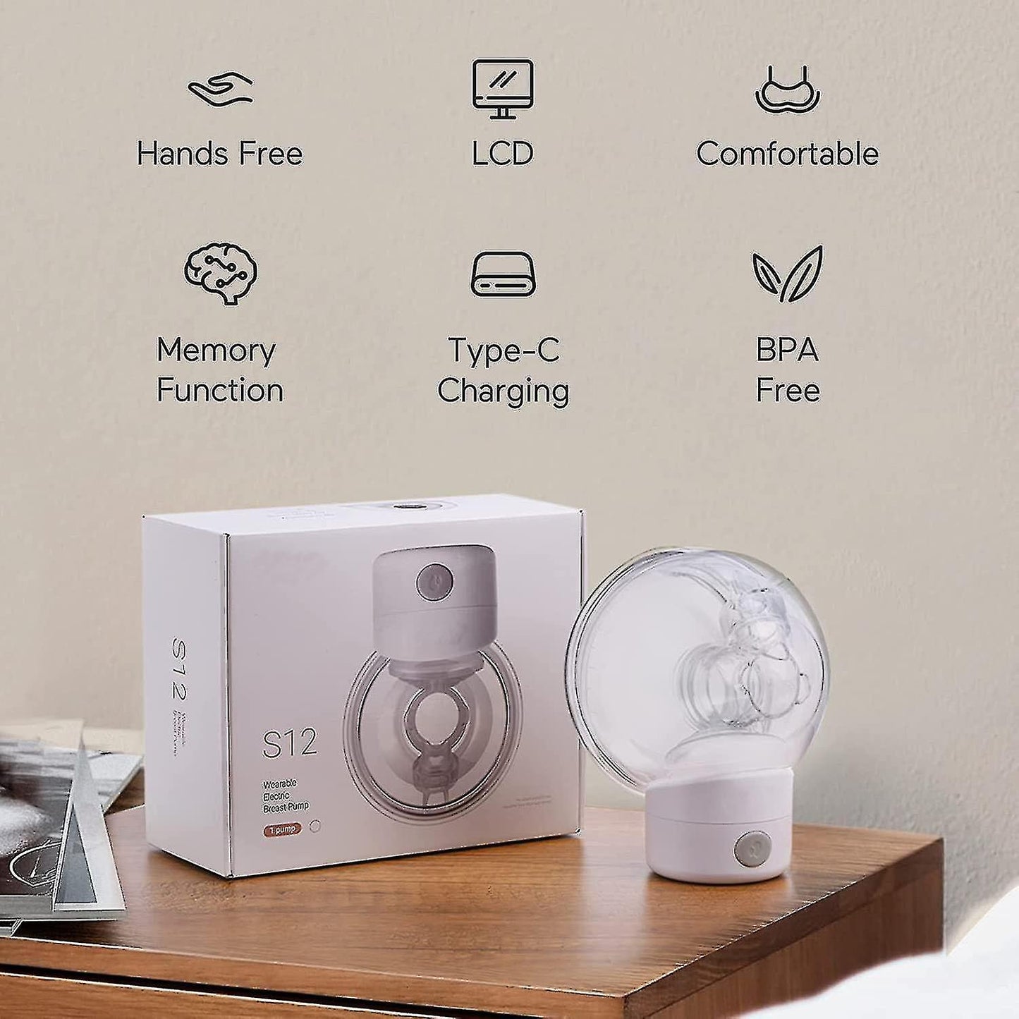 My Mom And Me - Silent Wearable Breast Pump S12