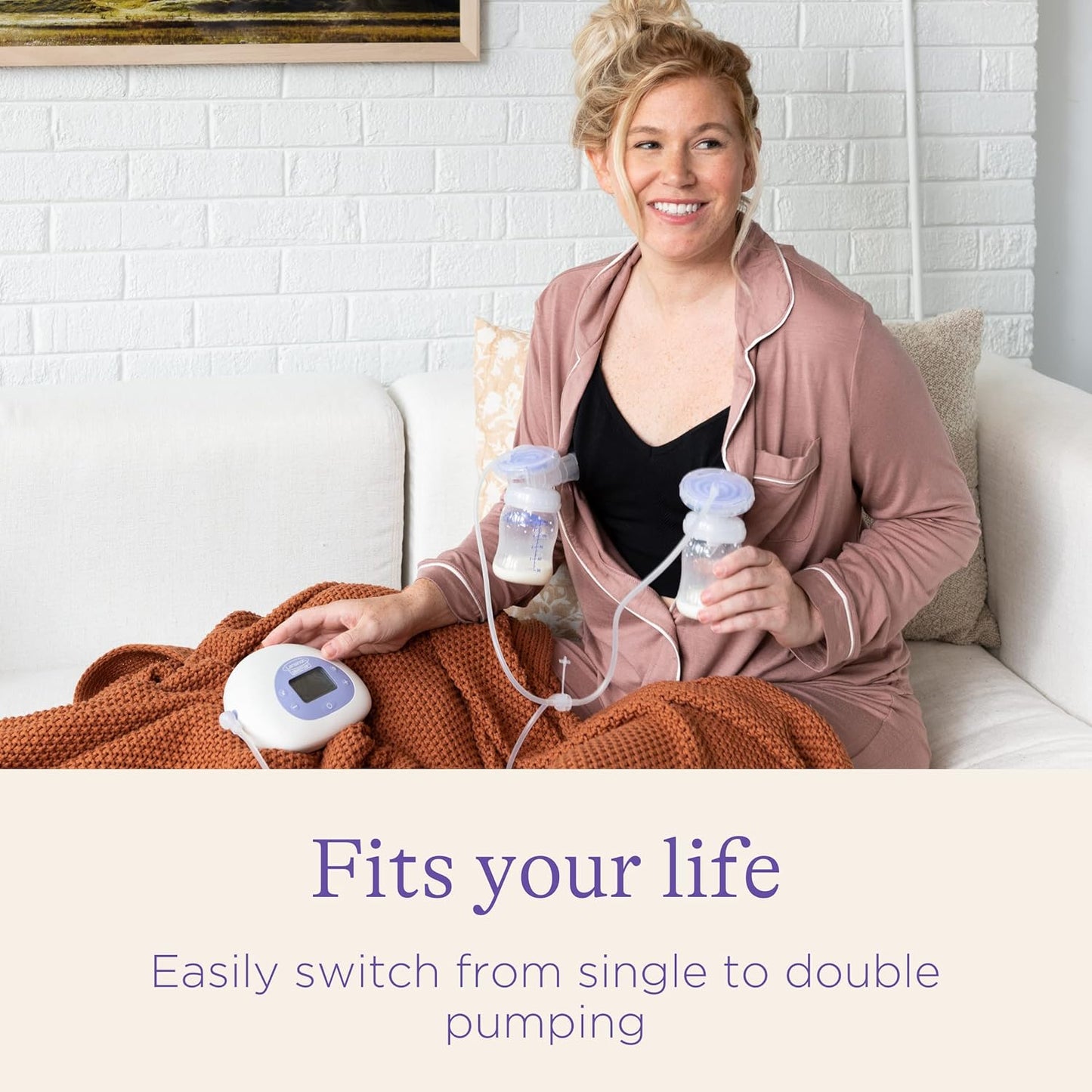 Lansinoh Oh Baby Newborn Essentials Kit – Signature Pro Double Electric Breast Pump with 25mm Flanges, 2 Feeding Bottles + 3 Count 5 oz Anti-Colic Baby Bottles with Slow Flow Silicone Nipples