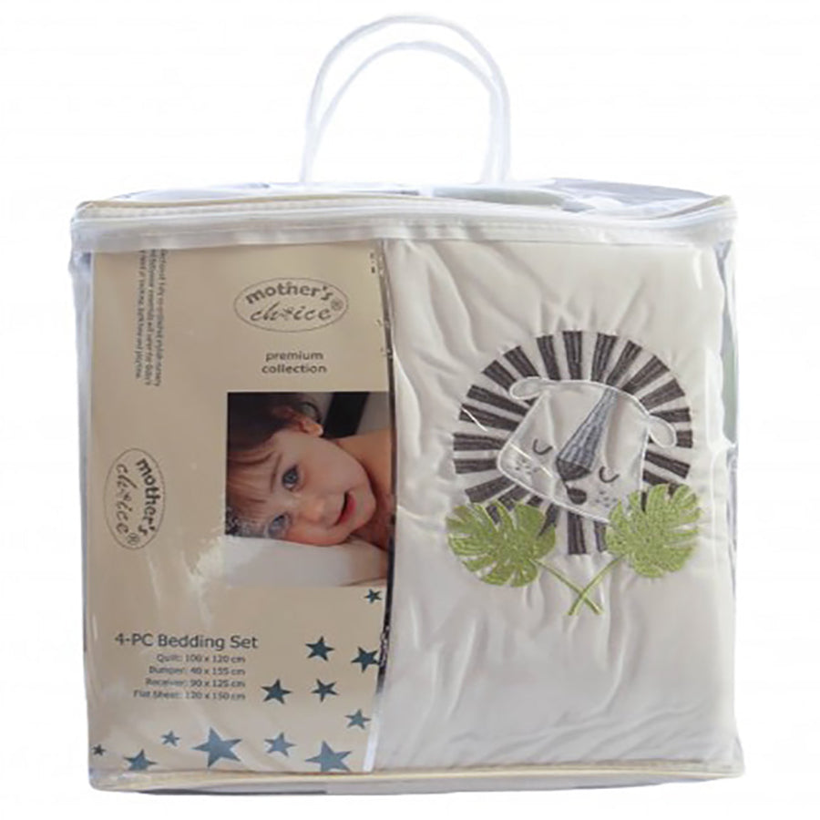 4 Piece Baby Bedding Set - Lion