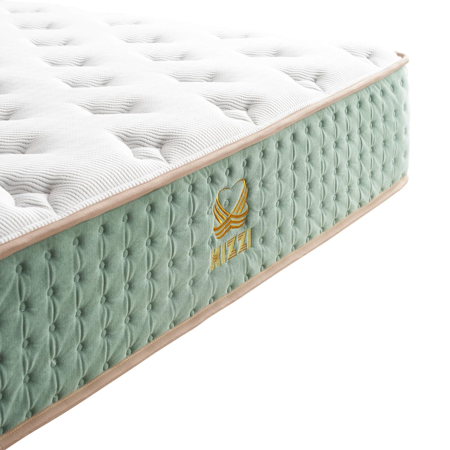 Xizzi 12" Medium Hybrid Mattress Bamboo Fiber Fabric Cooling Gel Memory Foam