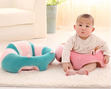 Baby Plush Chair - Blue/Pink