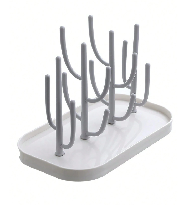 Stylish Baby Bottle Rack - White