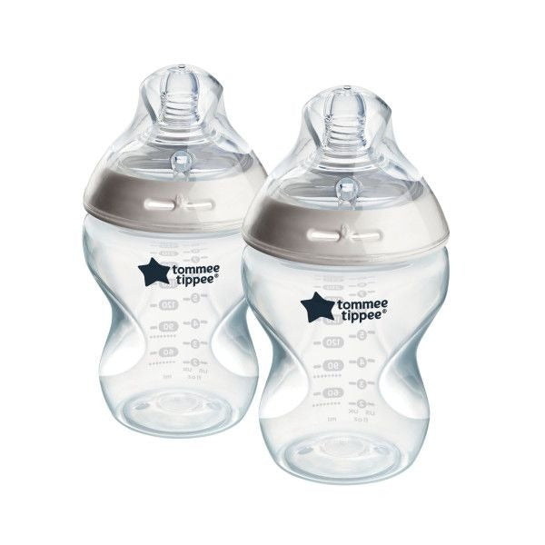 Tommee Tippee Closer to Nature - 260ml Bottle - 2 Pack 0M+