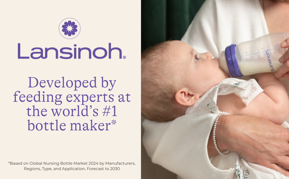 Lansinoh Oh Baby Newborn Essentials Kit – Signature Pro Double Electric Breast Pump with 25mm Flanges, 2 Feeding Bottles + 3 Count 5 oz Anti-Colic Baby Bottles with Slow Flow Silicone Nipples