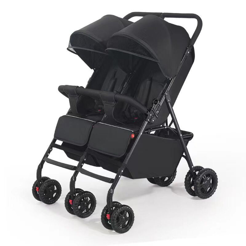 Double Sided Twin Stroller - Black