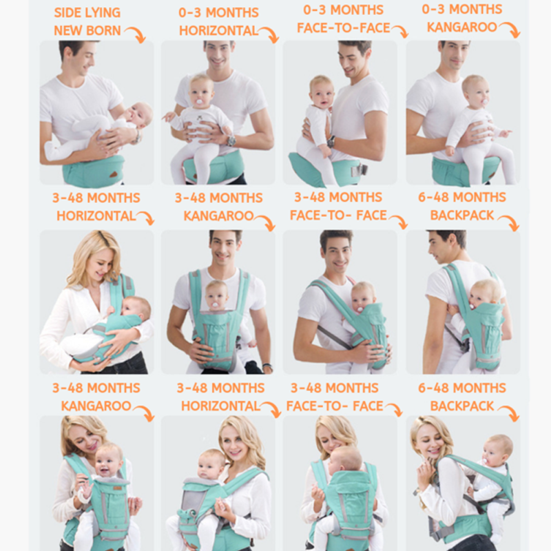 Alebao 3-in-1 infant hipster carrier