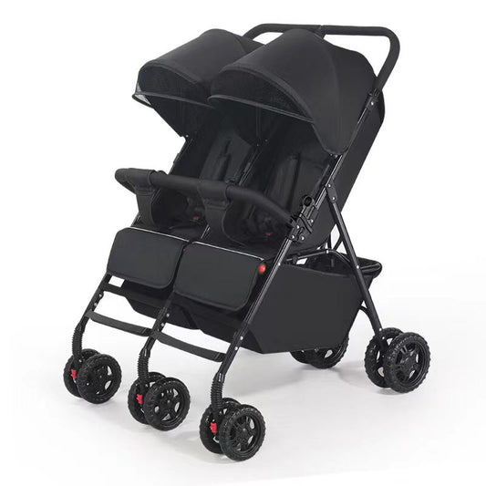 Double Sided Twin Stroller - Black
