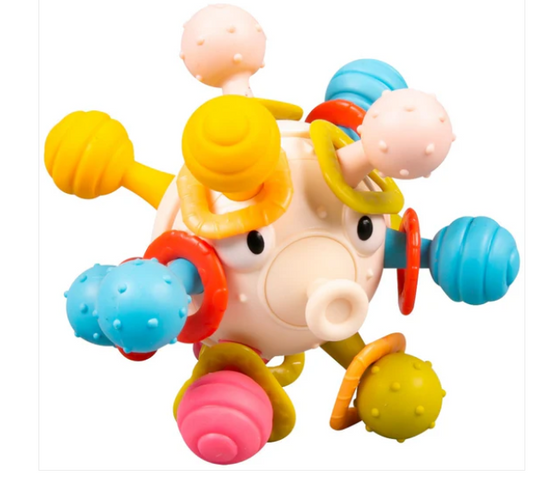 Spinning Puffer Fish Rattle Toy